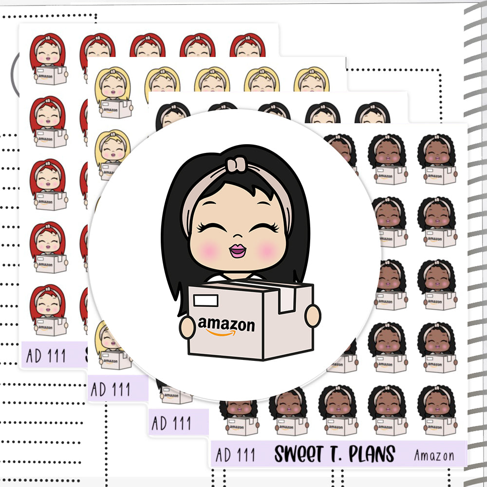 Aleyna Online Order Shopping Planner Sticker Sheet (AD111)