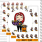 Aleyna Halloween Candy Trick or Treat Planner Sticker Sheet (AD126)