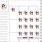 Aleyna  Theme Park Planner Sticker Sheet (AD106)