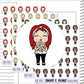 Aleyna Happy Mail Planner Sticker Sheet (AD115)