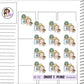 Aleyna Coffee Planner Sticker Sheet (AD112)