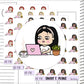 Aleyna Working Laptop Computer Planner Sticker Sheet (AD118)