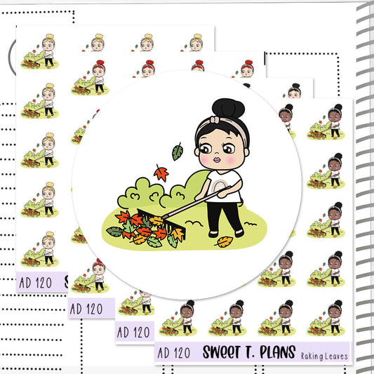 Aleyna Going for a Walk Planner Sticker Sheet (AD120)