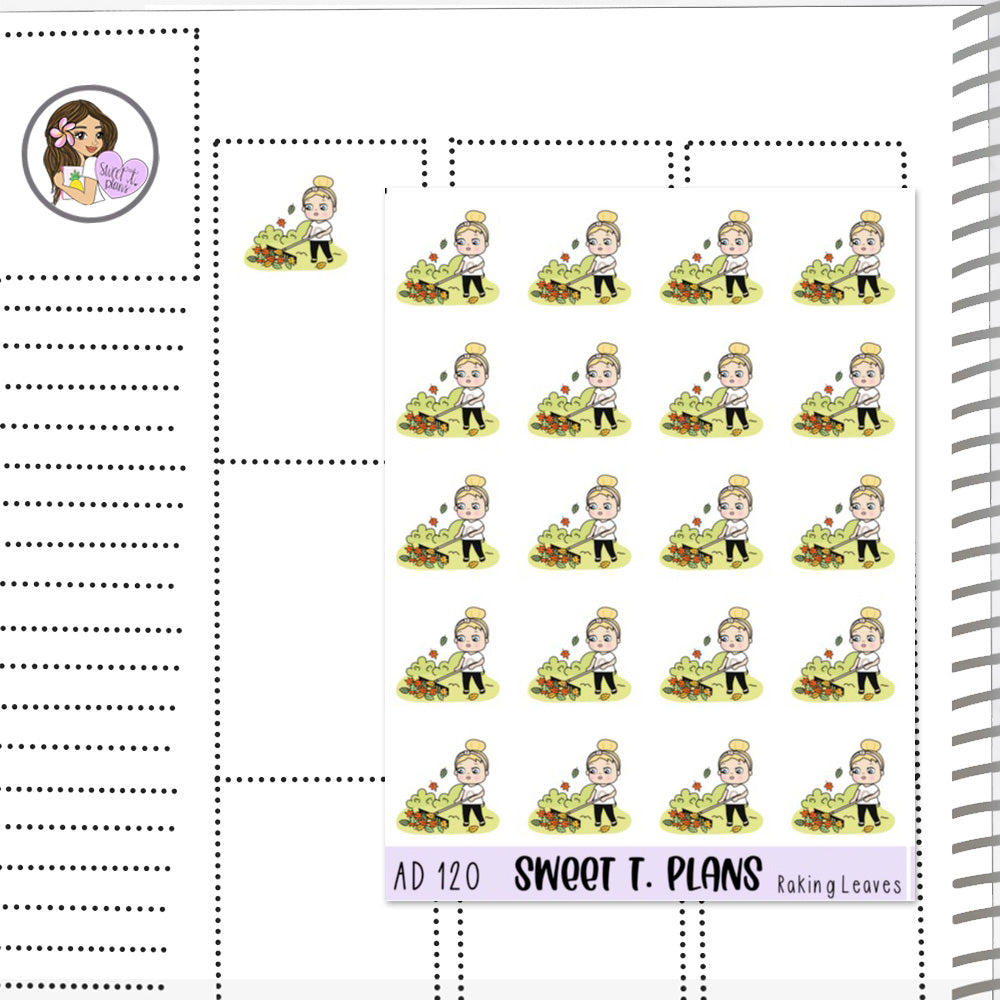 Aleyna Going for a Walk Planner Sticker Sheet (AD120)