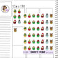 Christmas Cupcakes Doodles Planner Sticker Sheet (D 285)