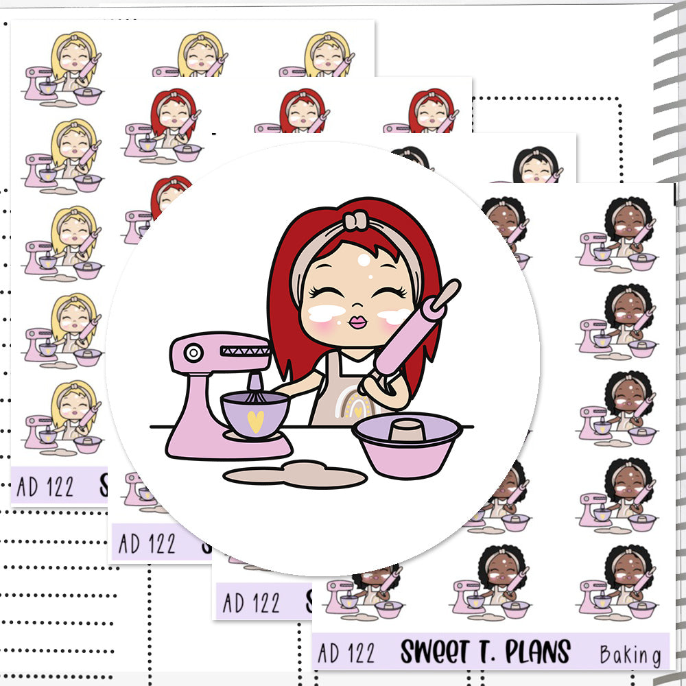 Aleyna Baking Planner Sticker Sheet (AD122)