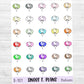 Balloons Birthday Celebration Planner Sticker Sheet (D101)