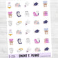 Celebration Birthday Wedding Baby Shower Icons Planner Sticker Sheet (D226)