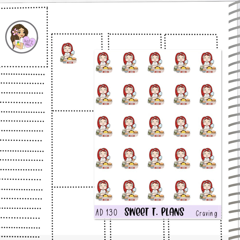 Aleyna Pregnancy Craving Baby Planner Sticker Sheet (AD130)