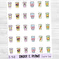 Easter Coffee To Go Cup Planner Sticker Sheet (D168)