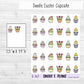 Easter Cupcake Planner Sticker Sheet (D167)