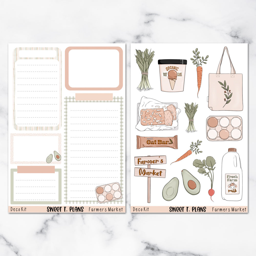 Farmers Market Deco Sticker Kit