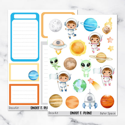 Outer Space Deco Sticker Kit