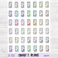Iphone Planner Sticker Sheet (128)
