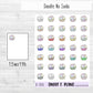 Laundry Basket Planner Sticker Sheet (D105)