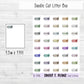 Cat Litter Box Planner Sticker Sheet (D196)