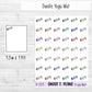 Yoga Mat Planner Sticker Sheet (D205)