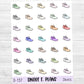 Running Shoes Planner Sticker Sheet (D137)