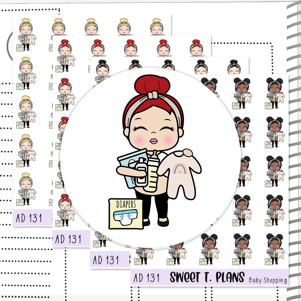 Aleyna Pregnancy Shopping Baby Planner Sticker Sheet (AD131)