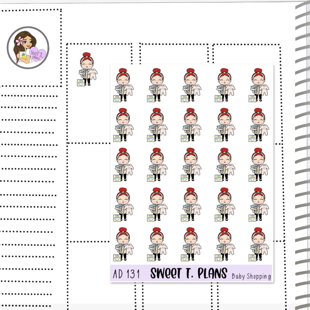 Aleyna Pregnancy Shopping Baby Planner Sticker Sheet (AD131)