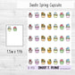 Spring Cupcake Planner Sticker Sheet (D170)