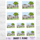 Backyard Scene Planner Sticker Sheet (F115)