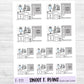 Bathroom Scene Planner Sticker Sheet (F111)