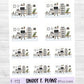 Office Room Scene Planner Sticker Sheet (F113)