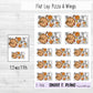 Pizza & Wings Flat Lay Planner Sticker Sheet (F106)