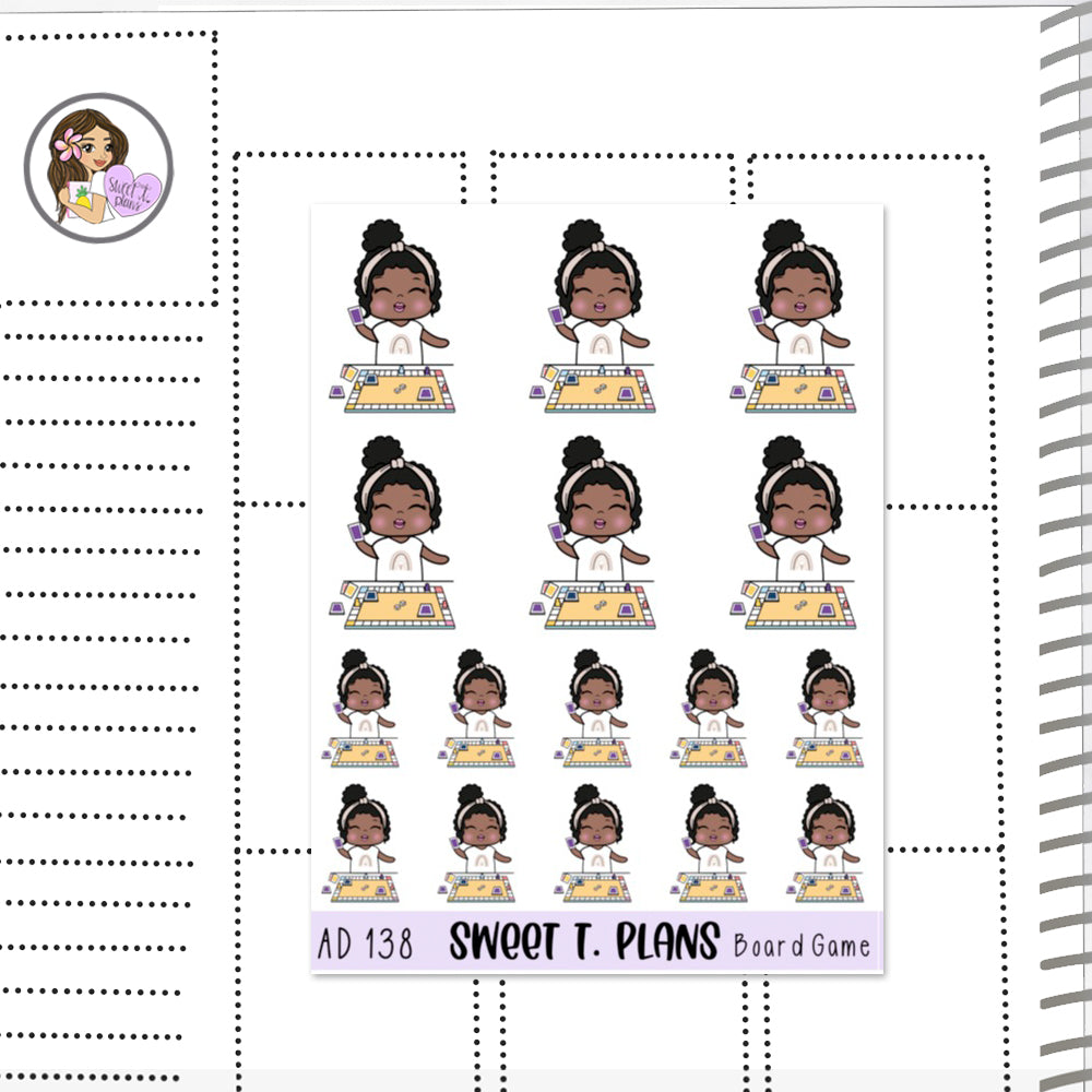 Aleyna Board Game Planner Sticker Sheet (AD138)