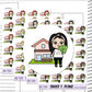 Aleyna House Payment Mortgage Rent Planner Sticker Sheet (AD134)