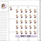 Aleyna Phone Call Chatting Planner Sticker Sheet (AD133)