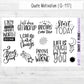 Motivation Quotes Planner Sticker Sheet (Q114 Q115 Q116 Q117 Q118)