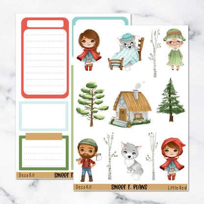 Little Red Deco Sticker Kit