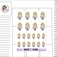 Aleyna Running Low Energy Tired Planner Sticker Sheet (AD150)