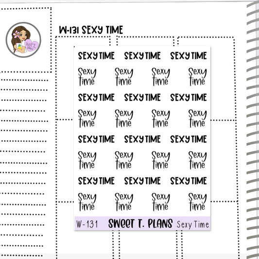 Sexy Time Word Planner Sticker Sheet (W131)