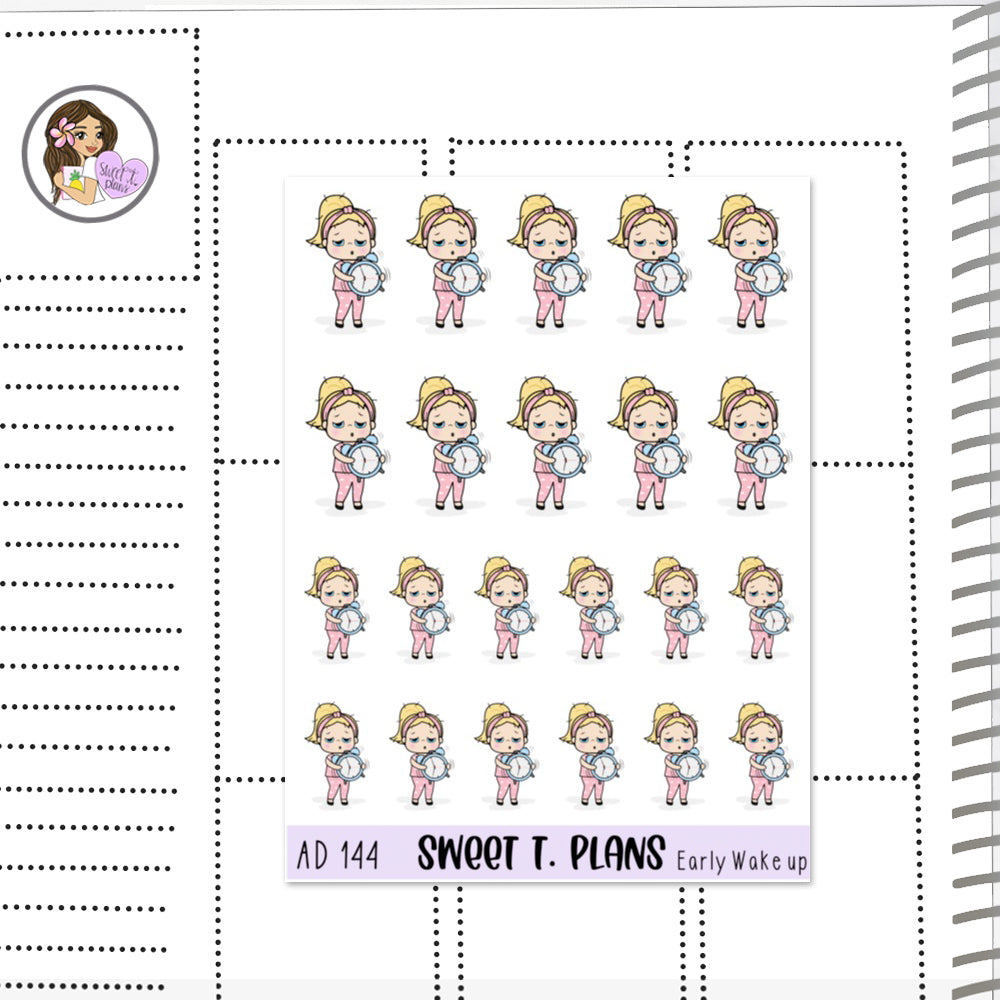 Aleyna Wake Up Early Planner Sticker Sheet (AD144)